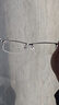 蔡司（ZEISS）镜片近视眼镜框男半框防蓝光辐射可配带散光度数眼睛女钛合金镜架 升级钛材 黑银 配colorein镜片1.60超薄 0-800 实拍图