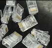山泽 超五类网线水晶头 cat5e电脑千兆网络连接器 RJ45工程级8P8C超5类镀金水晶头 100个/盒 WL-5100 实拍图