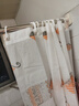 优尊浴室浴帘布防水防霉遮挡门帘窗帘挂帘卫生间保暖隔帘子拉帘免打孔伸缩杆洗澡间加厚挡水帘子沐浴间拉帘 套装帘180宽*180高+环+2.0杆 实拍图