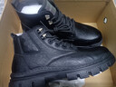 海澜之家HLA马丁靴男士户外休闲鞋秋冬工装鞋子男HAAGZM3AB70373 黑色41 实拍图
