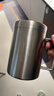 美厨（maxcook）316不锈钢水杯 双层泡茶杯口杯儿童学生带盖手柄400ml  MCB1112 实拍图