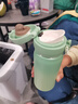 膳魔师（THERMOS）保温杯316钢350ml男女士儿童水杯学生生日礼物JNL-350S竹林绿 实拍图