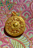 老庙黄金吊坠八宝罗盘古法金项链福字挂坠送长辈男女款情侣款 不含链 约6.43g 晒单实拍图