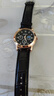 【网红爆款】商务腕表石英运动表休闲皮带男女手表 黑色 实拍图