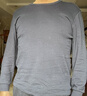 宜而爽【一等品100%纯棉】秋衣男保暖上衣全棉抗静电内衣棉毛衫秋冬 实拍图