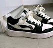 李宁男鞋女鞋板鞋春秋新款情侣潮流鞋子休闲运动鞋熊猫黑白滑板小白鞋 云雾白/黑色（女款） 38 实拍图