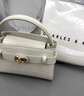 CHARLES&KEITH鳄鱼纹凯莉包手提斜挎婚包包女包生日礼物CK2-50270880-1 Ivory象牙色 S 实拍图