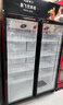 新飞 （Frestec）展示柜冷藏保鲜柜酒水饮料冰柜双开门冷藏柜酒店冷藏保鲜柜超市直冷玻璃门风冷无霜冰箱立式冷柜 小双门黑红588L【4D风冷无霜】1米 实拍图
