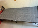 初学者 折叠床单人床家用午休床简易便携租房午睡铁床办公室硬板行军床 灰纹75cm宽 磨砂黑-加厚钢架 实拍图