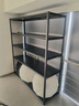 货架置物架家用仓储超强多层落地置物架厨房阳台可调节收纳货物架 五层高183cm【黑色-加厚升级】 长160cm宽50cm 实拍图