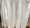 优衣库男装女装柔软圆领T恤/休闲长袖上衣25秋冬新款479783 00 白色 S /165/84A 实拍图