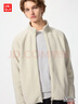 优衣库男装女装摇粒绒拉链茄克/长袖外套廓系夹克479792 30 浅米色 XL /180/108B 实拍图
