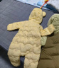 巴拉巴拉童装婴儿连体羽绒服轻薄羽绒服宝宝衣服冬装抱衣爬服男童女童 白蓝色调00318 80cm 实拍图