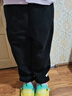 左西男童加绒裤子休闲裤2025新款儿童一体绒灯芯绒长裤潮 黑色 160 实拍图