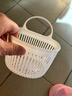 可爱壁挂式收纳篮多功能厨房浴室小挂篮免打孔挂墙首饰盒小号 白色大嘴挂壁收纳盒 实拍图