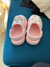 牧童儿童拖鞋夏男宝宝洞洞鞋软底女童卡通洗澡婴幼儿家居鞋萌兔粉160 实拍图
