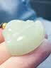 7000年和田玉吊坠玉佛公女款足金金珠 浅白晴礼物30mm 实拍图