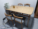 苡茉北欧餐桌家用小户型简约吃饭桌子长方形餐饮桌椅套餐组合出租房用 实拍图