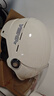 野马（YEMA）3c认证新国标A类365S电动车头盔男女加大码大号大头围夏季摩托车安全帽 卡其白配透明长镜 实拍图