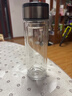 【京东物流配送】高硼硅双层玻璃杯大容量泡茶杯水杯子茶水分离杯 【双层加厚】茶杯350ml1只 实拍图