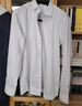 罗蒙（ROMON）纯色商务职业正装男士白衬衫工装外套长袖衬衣男CS108白色3XL 实拍图