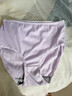 高腰内裤女士内裤纯色高腰内裤收腹大码中老年妈妈内裤裤头四季款 紫色 1条 XL 【130-165斤】 实拍图