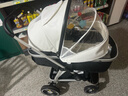 纽贝耳newber婴儿车 婴儿推车 婴儿车0-3岁用折叠可坐可躺带减震 可换向 黑白 优质pu皮 实拍图