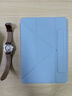 适用ipad保护套9代10代pro11英寸Air654防弯抗摔3+y型带笔槽9.7mini67平板保护壳气囊全包亚克力 无笔槽款丨3+Y折横竖支撑丨磁吸搭扣【白冰蓝】 iPad 7/8/9代(10.2 实拍图