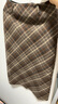 百图betu女装冬季新款半身裙直筒复古格纹百搭显瘦裙子女2410D04 咖格 S 实拍图