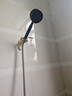 勤牛304不锈钢增压淋浴花洒家用喷淋喷头浴室全套装软管洗澡 黑色不锈钢304增压花洒单头 实拍图