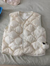 巴拉巴拉童装宝宝马甲外穿冬装婴儿衣服背心羽绒服轻薄萌男童女童儿童 奶白10530-白鸭绒 90 实拍图