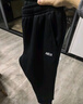 安踏（ANTA）男裤休闲运动裤卫裤男秋冬季加绒加厚保暖跑步休闲裤男士长裤子 【加绒字母logo款-平口】基础黑7304N-3 XL /180 实拍图