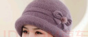GLO-STORY新年中老年帽子女针织盆帽老太太加绒加厚毛线帽 紫色（单帽） 实拍图