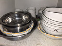 欧乐多（Olodo）德国304不锈钢盆加厚汤盆洗菜盆大号和面盆打蛋盆厨房盆料理盆子 加厚平底【32cm】可电磁炉加热 实拍图