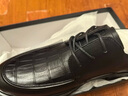 海澜之家HLA皮鞋男商务休闲秋冬正装德比鞋子HAAPXM1EBH077 黑色45 实拍图