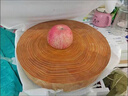 圆形松木砧板商用酒店实木剁骨菜墩家用抗菌切菜板防霉砍骨头案板 直径33cm*厚度5cm带手提 实拍图