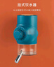 锋上 宠物饮水机 悬挂式狗狗滚珠式喂水器狗喝水器挂笼 蓝色500ml 实拍图