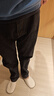 真维斯（JEANSWEST）牛仔裤男士加绒直筒宽松男裤冬季长裤弹力休闲裤子黑色加绒34 实拍图