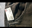 优衣库女装男装宽松廓形牛仔裤/弯刀镰刀裤子25秋冬新款479000 08 深灰色 24 /155/62A 实拍图