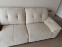法莎蒂布艺沙发客厅现代简约直排三人位复古奶油云朵沙发雪尼尔 3米单扶单+单+单扶单 【旗舰版雪尼尔婴儿绒】 实拍图