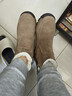 堡度驰冬季羊毛雪地靴男士羊皮毛一体东北棉鞋加绒防水中筒真皮马丁靴 卡其色 43 实拍图
