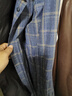杉杉（FIRS）纯棉磨毛衬衫中年爸爸装商务休闲全棉格子衬衣男 咖啡格 40  实拍图