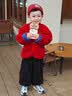 嘟嘟家【新年系列】儿童拜年服外套冬季男童红色喜庆过年服女童唐装宝宝 中国红 110 晒单实拍图