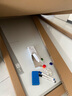 得力150*90cm实心纤维板芯白板 易擦磁性挂式白板悬挂写字板白板黑板（含白板擦 白板笔 磁钉）33137  实拍图