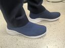 【大牌制造商】男女轻质缓震厚底健步鞋舒适轻便运动鞋跑步鞋 悦动蓝 42 实拍图