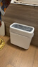 宅丽仕垃圾桶无盖式11L方形白色家用客厅卧室厕所缝隙窄边垃圾桶 实拍图