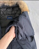 Teenie Weenie小熊男装2025新款男女同款工装三防貉子毛保暖派克羽绒服 藏青 3XL (190) 实拍图