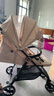 宝宝好A6婴儿推车轻便婴儿车0-3岁婴儿车可坐可躺旅行车一键折叠遛娃车 A6（奶油色）+晒单礼+大礼包 实拍图