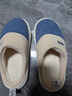 洁丽雅（Grace）棉拖鞋男士秋冬季室内防臭防滑居家保暖厚底踩屎感拖鞋男款冬天 实拍图