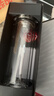 希诺（heenoor）双层玻璃杯男家用商务办公泡茶杯子过滤车载水杯XN-9607 410mL 实拍图